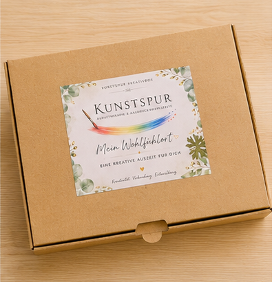 KreativBox für Erwachsene und Jugendliche zur kreativen Entspannung und Achtsamkeit.