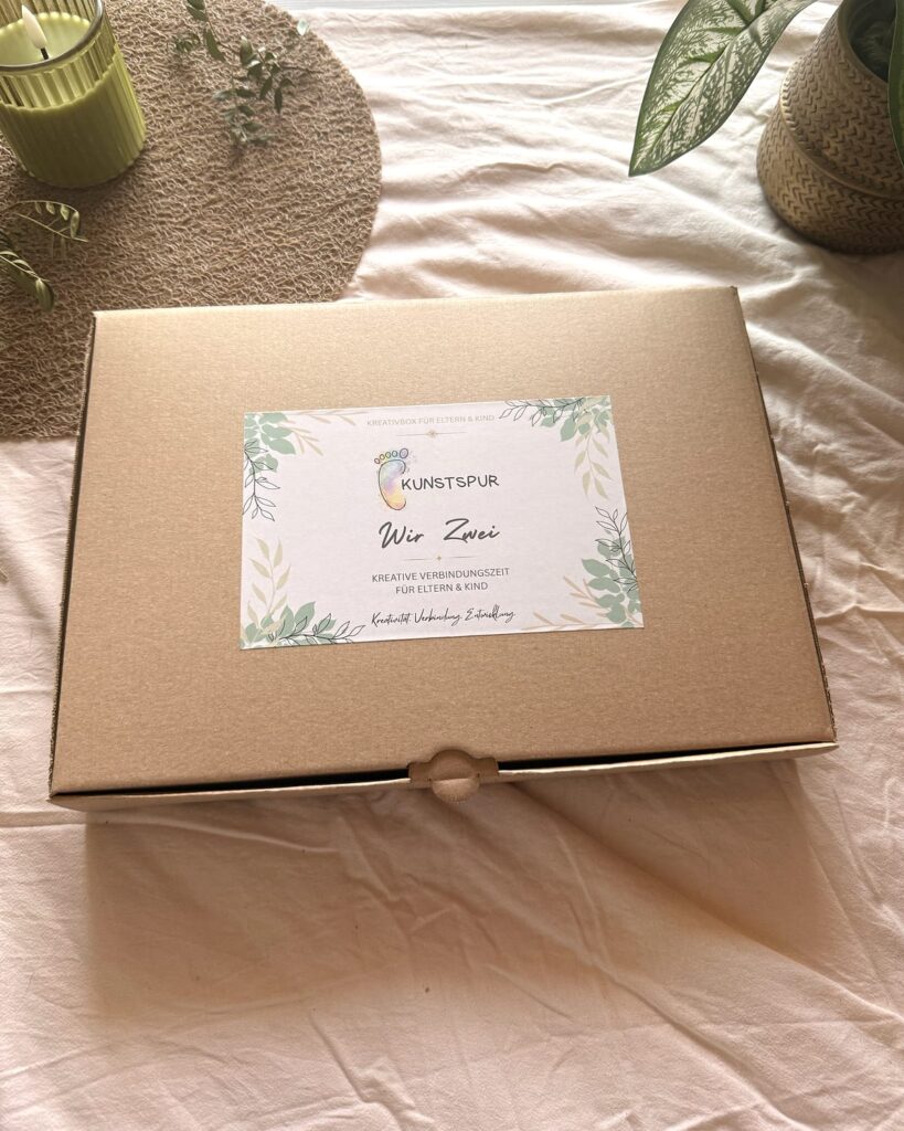 Geschlossene Kunstspur KreativBox „Wir Zwei“ für Eltern und Kind